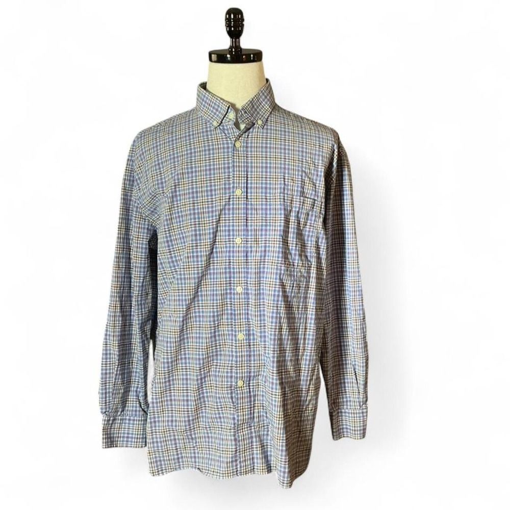 Jos A Bank‎ 1905 Traditional Fit Plaid Button Down Shirt Mens XL Cotton Preppy